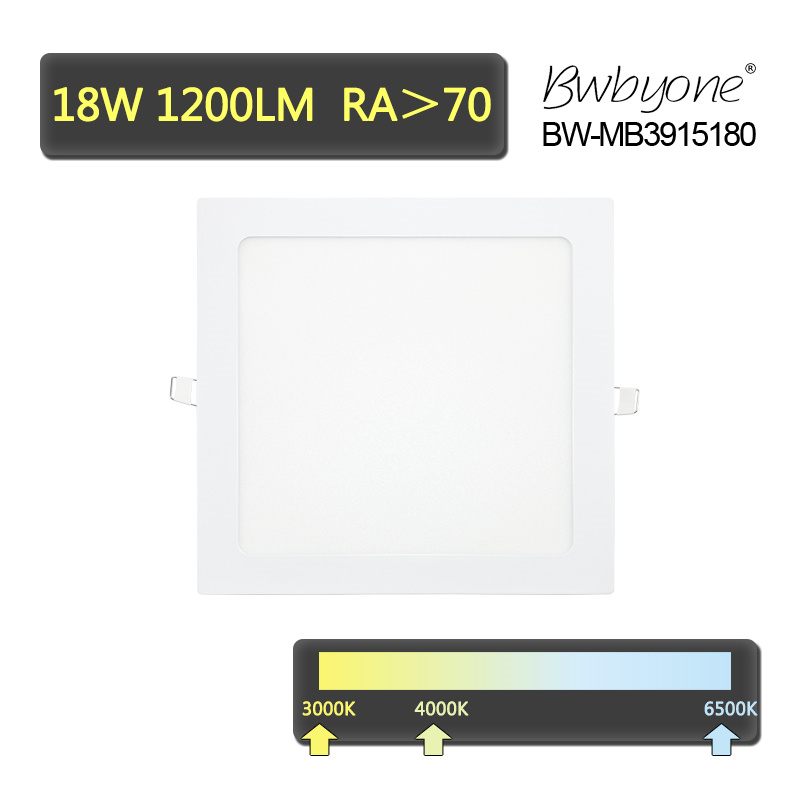 18W 1200LM BW-MB3915180 LED Recessed Mounted Panel Light