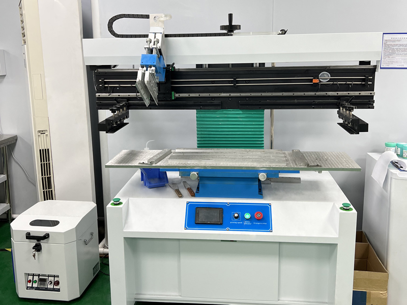 Solder-paste-mixer-and-semi-automatic-solder-paste-printer
