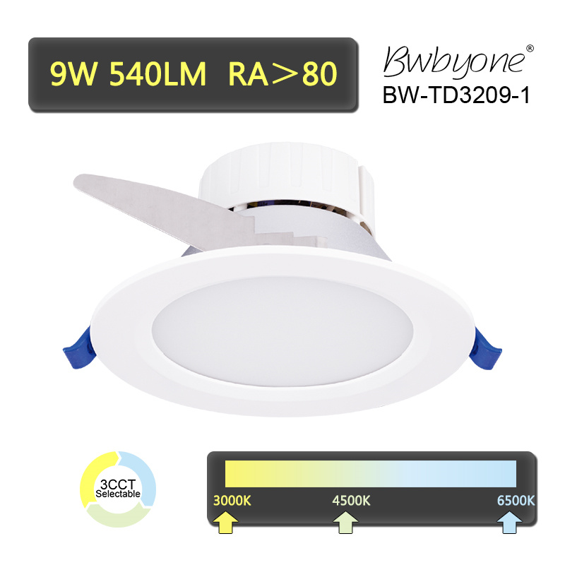 9W 540LM BW-TD3209 series LED Recessed Mounted Downlight