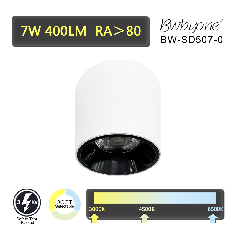 7W 470LM BW-SD507 LED COB Round Spot Light