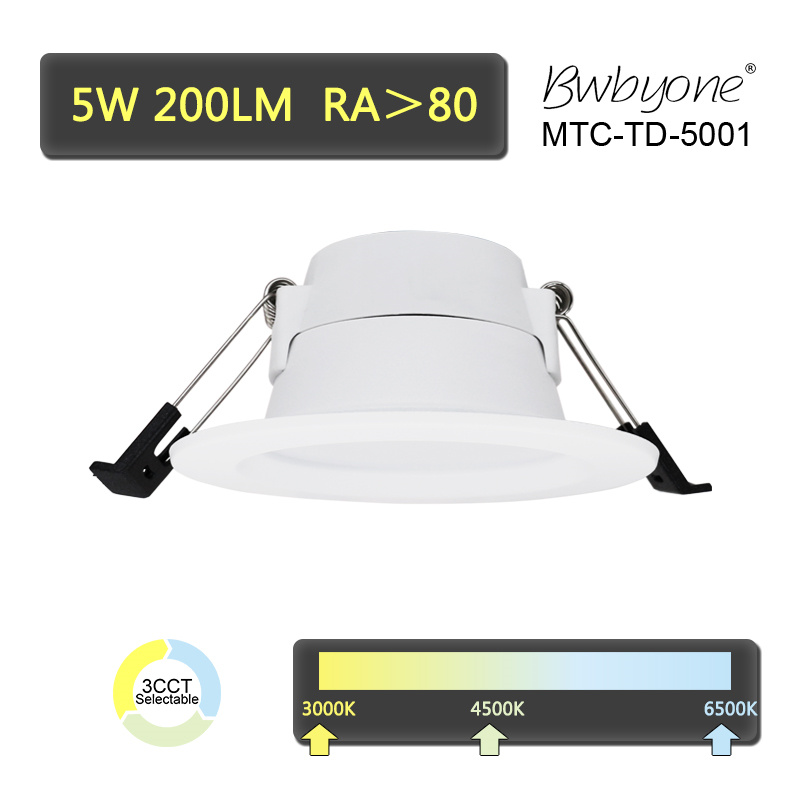 5W 200LM MTC-TD-5001 LED Recessed Mounted Downlight